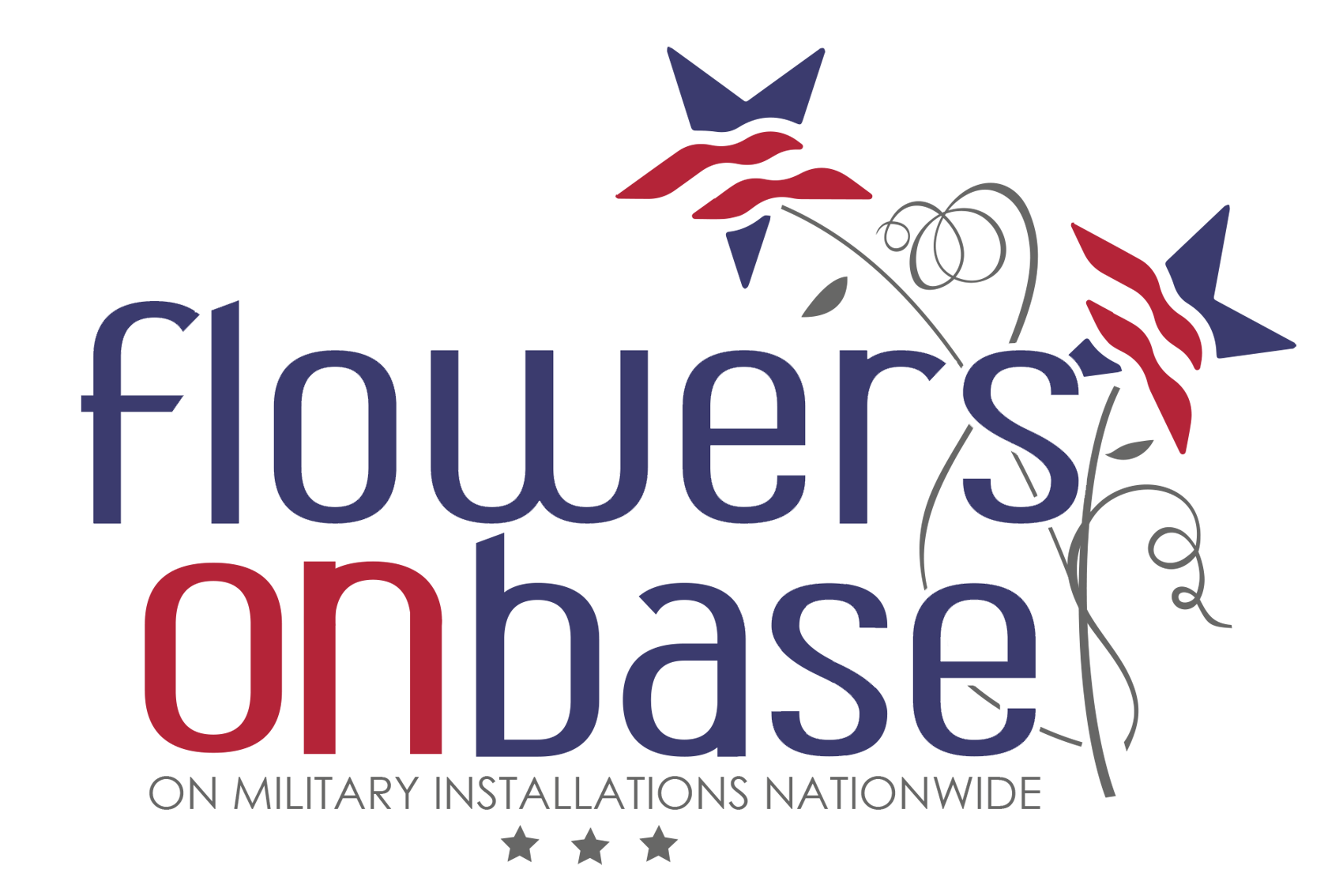 Flowers on Base at Fort Bragg - Logo